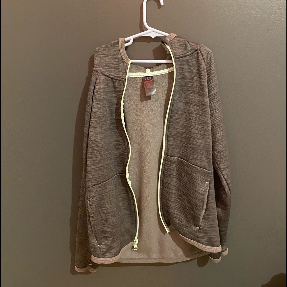 Champion grey zip up hoodie